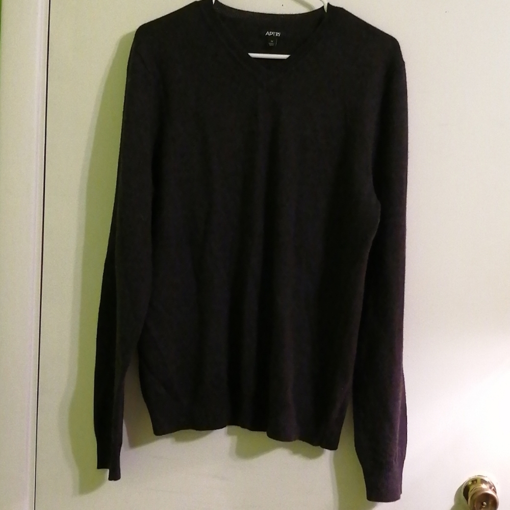 Apt. 9 Gray V Neck Sweater